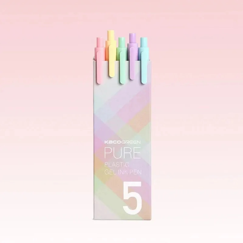 KACO Pure Macaron PASTEL Gel Pen Set OF 5 image 1
