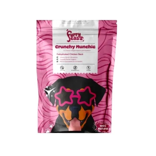 FurryFeast Natural Dehydrated Chicken Neck Treats image 1
