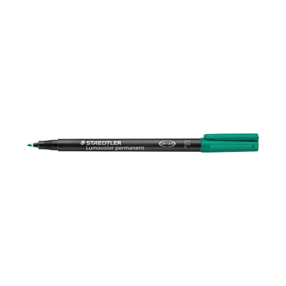 Staedtler Lumocolour Permanent Marker Fine Line Width - GREEN image 1