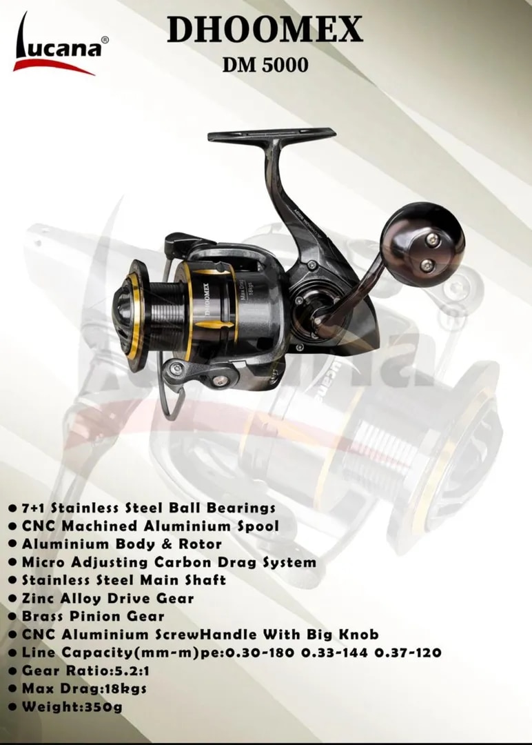DHOOMEX DM 5000 SPINNING REEL image 1