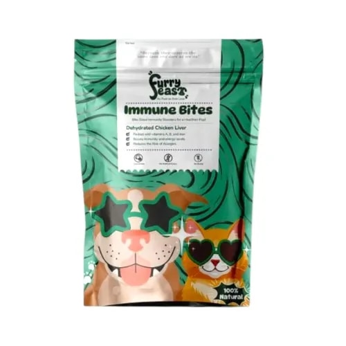 Furry Feast Immune Bites Dog Treats 70gms image 1