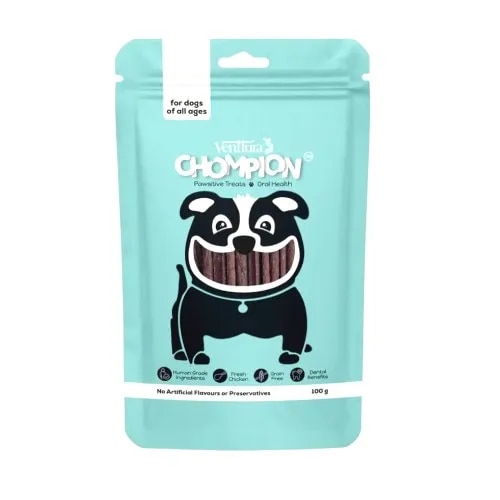 Venttura Chompion Pawsitive Treats for Dogs – Oral Health 100gms image 1