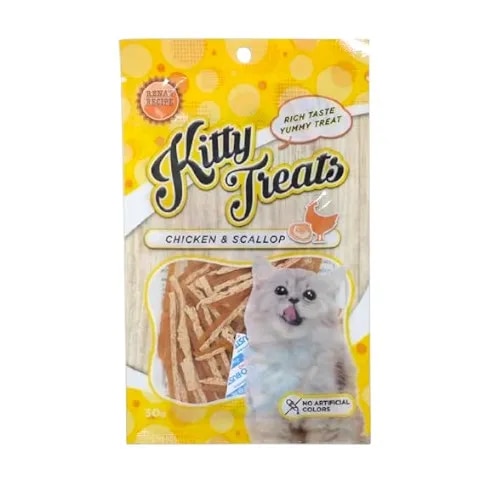 Rena's Kitty Treats - Chicken & Scallop 30g image 1