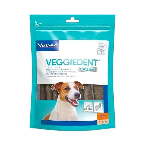 Virbac Veggiedent Oral Hygiene Stick Small Dog Chew 224g image 1