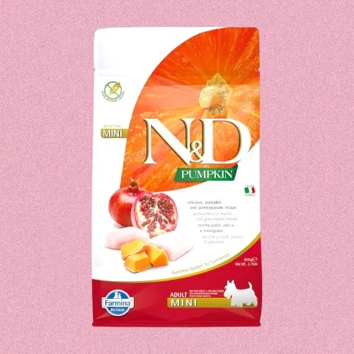 Farmina N&D Pumpkin Adult Mini Dog Food | Chicken, Pomegranate & Pumpkin 800g image 1