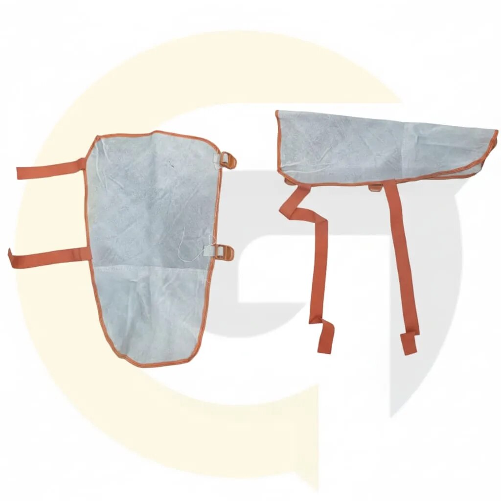 Leather Welding Leg Guards – Heat & Spark Resistant Protection image 1