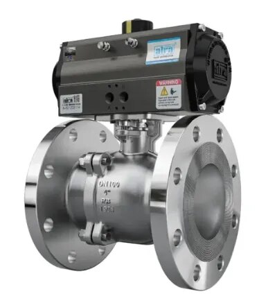 2 Piece Reduce Bore Flanged End Ball Valve image 1