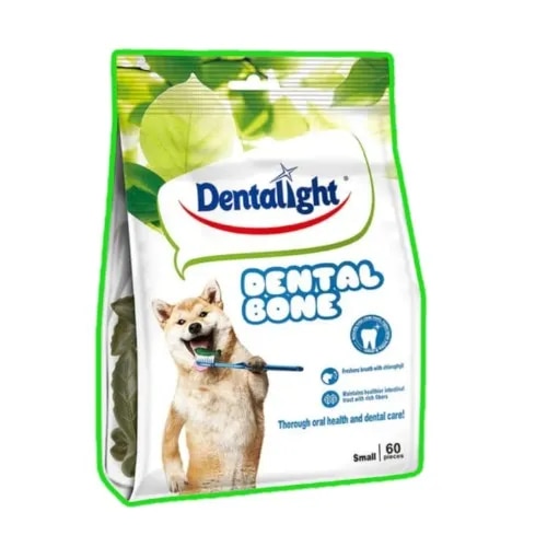 Dentalight Dental Bone Small Dog Treats ( 60+10 pieces) image 1