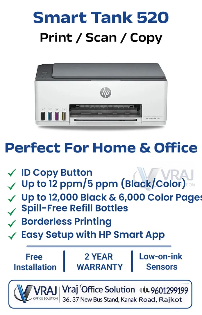 HP Smart Tank 520 All-in-One Ink Tank Printer image 1