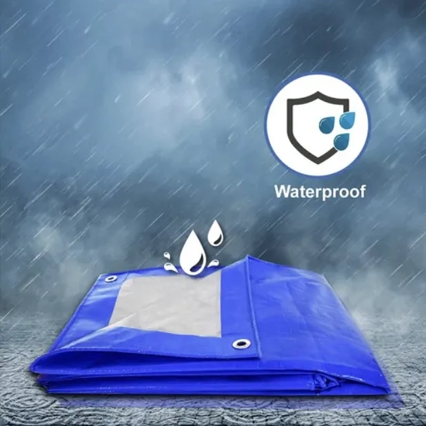 Barsaat Blue HDPE Tarpaulin image 1