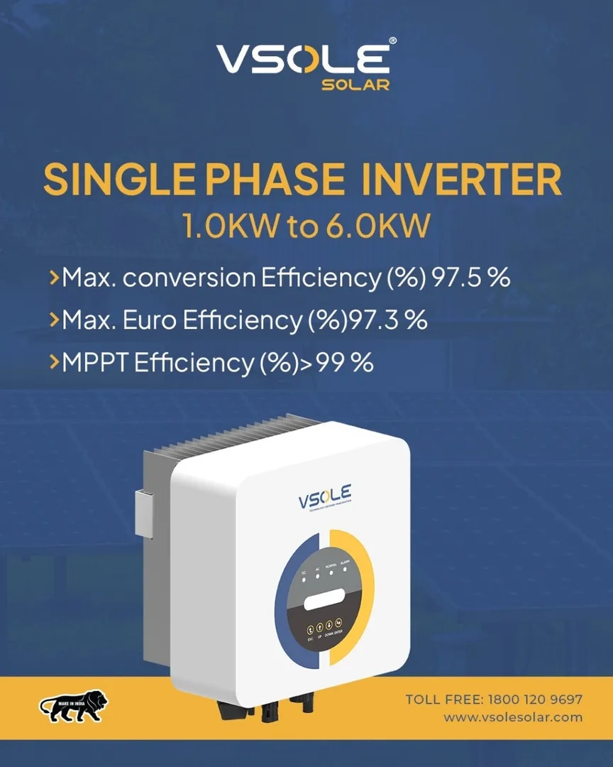 V SOLE ONGRID SOLAR INVERTER - PRIDE RENEWABLE ENERGY image 1
