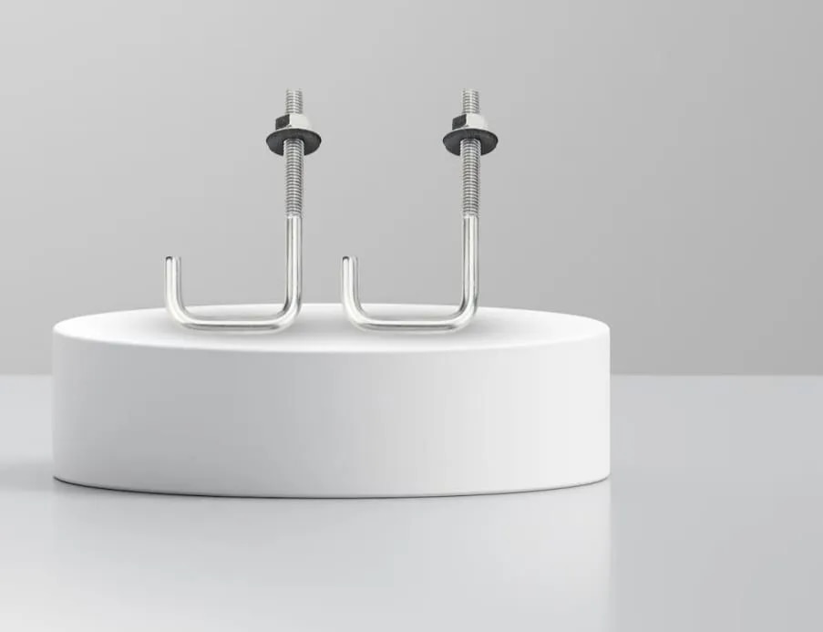 J / U HOOK SS 304 WITH FLANGE NUT - PRIDE RENEWABLE ENERGY image 1