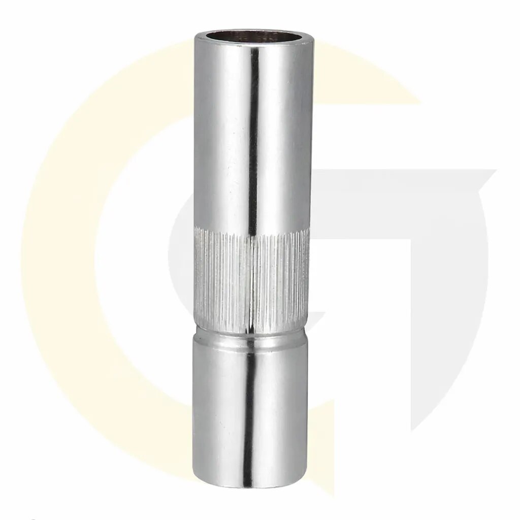 350A MIG Welding Torch Conical Nozzle (100mm)
Product Description
This heavy-duty 350A MIG Welding Torch Conical Nozzle is engineered for professional-grade performance and durability. Designed specifically for high-amperage welding applications, this 100mm nozzle ensures optimal shielding gas flow, protecting the weld pool from atmospheric contamination and reducing spatter buildup.
Its sleek, conical design provides superior visibility and access into tight joints, making it an essential component for precision industrial welding. Crafted from high-quality, heat-resistant chrome-plated copper, it offers excellent thermal conductivity and a long service life under intense heat. image 1