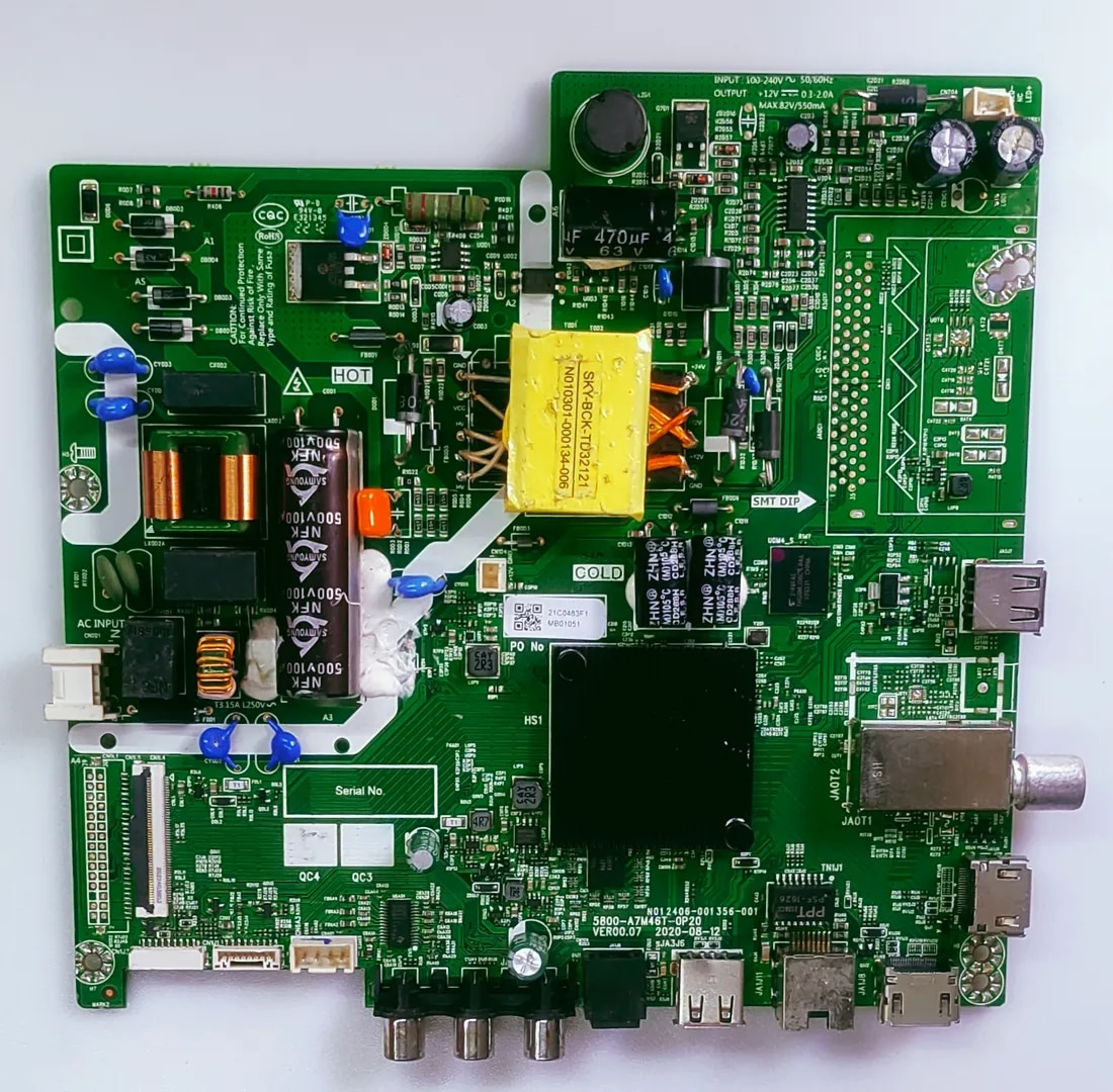 ONEPLUS ONEPLUS4341 LED TV MOTHER BOARD image 1
