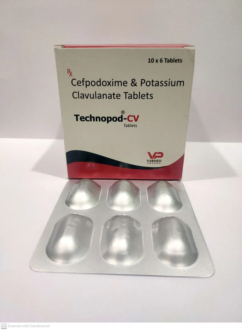 VCefpodoxime Proxetil 200 mg + Clavulanic Acid 125 mg Tab image 1