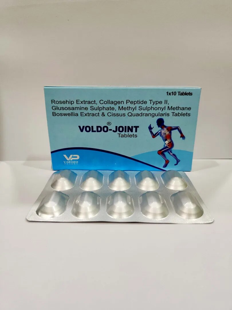 Rosehip Extract 100 mg+Collagen Peptide (Type II)40m g +Glusomine Sulphate 500 mg+MSM 200mg+Boswell image 1