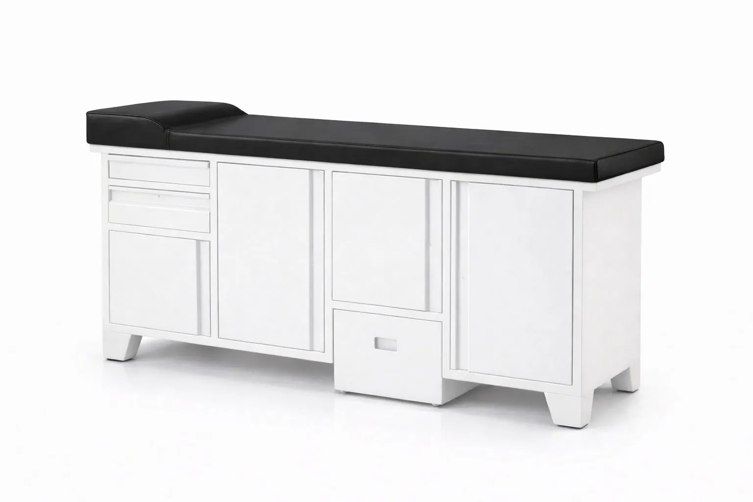 Deluxe Hospital Examination Table with Storage Cabinet – Mild Steel Examination Couch image 1