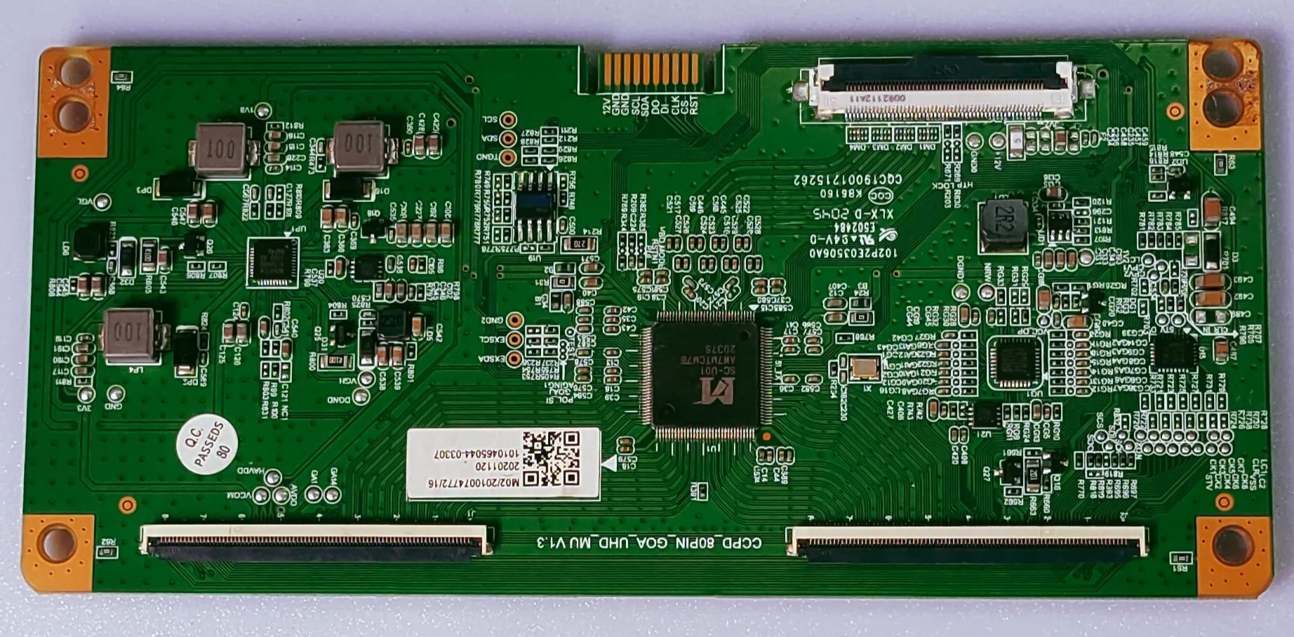HAIER LE50K6600HQGA LED TV TCON NUMBER CCPD\_80PIN\_GOA\_UHD\_MU V1.3 image 1
