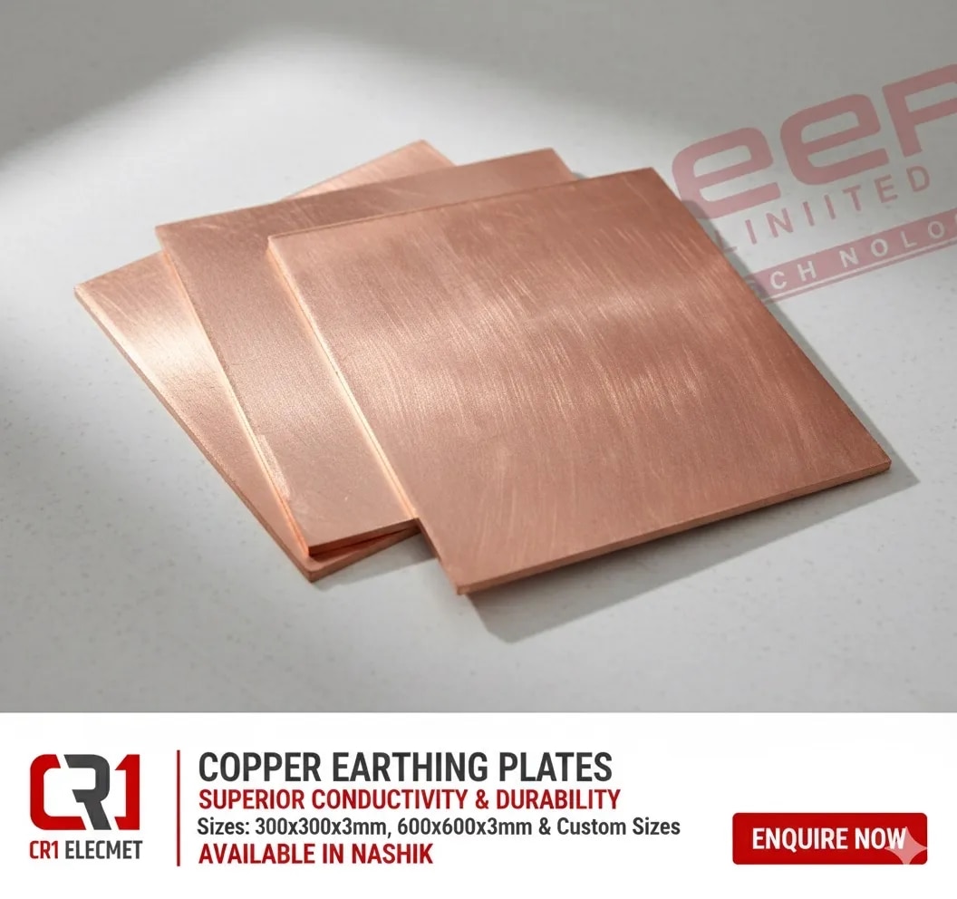 Copper Earthing plate image 1