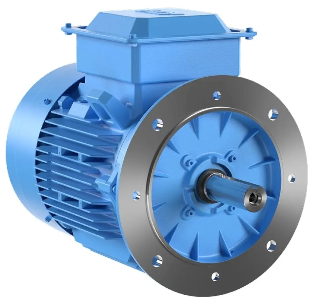 ABB 10HP 4POLE FLANGE MOTOR image 1