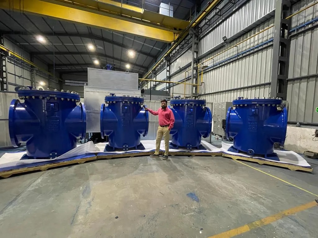 56 Inch 6 Ton Weight Strainer ID + OD FBE Coating image 1