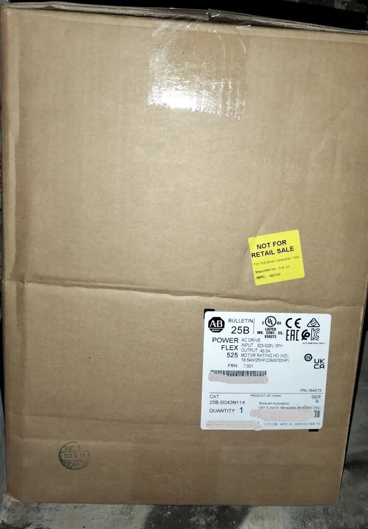 ALLEN BRADLEY AC DRIVE 25B-D043N114 image 1