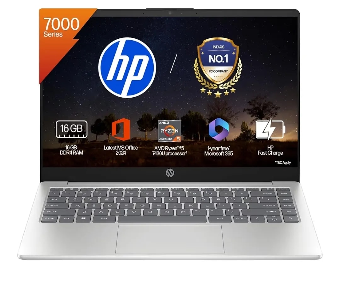 HP 15, AMD Ryzen 5 7430U (16GB DDR4, 512GB SSD) FHD, Anti-Glare, Micro-Edge,15.6''/39.6cm, Win11, M365 Basic(1yr)* Office24, Silver,1.59kg, fc0389AU, AMD Radeon, FHD Camera w/Shutter, Backlit Laptop
image 1