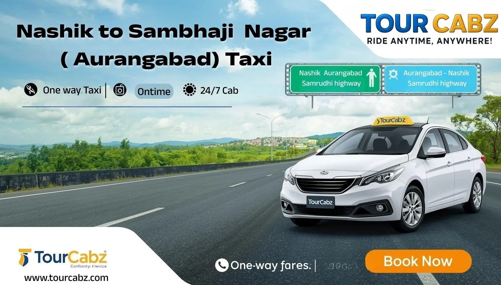 Nashik to Sambhaji Nagar Taxi image 1