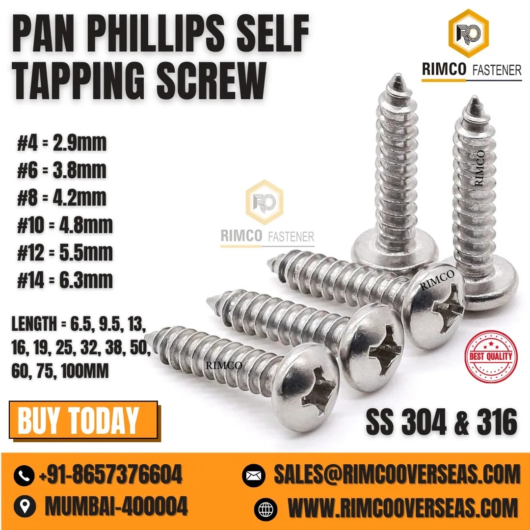 PAN PHILLIPS SELF TAPPING SCREW image 1