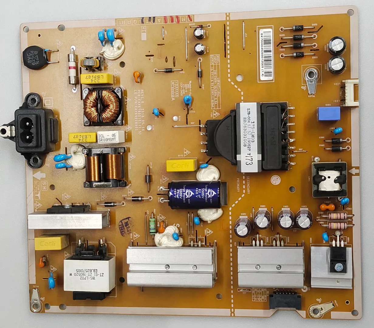 LG 43UM7780FTA LED TV POWER SUPPLY BOARD image 1