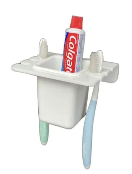 Acrylic Bathroom Tumbler Holder image 1