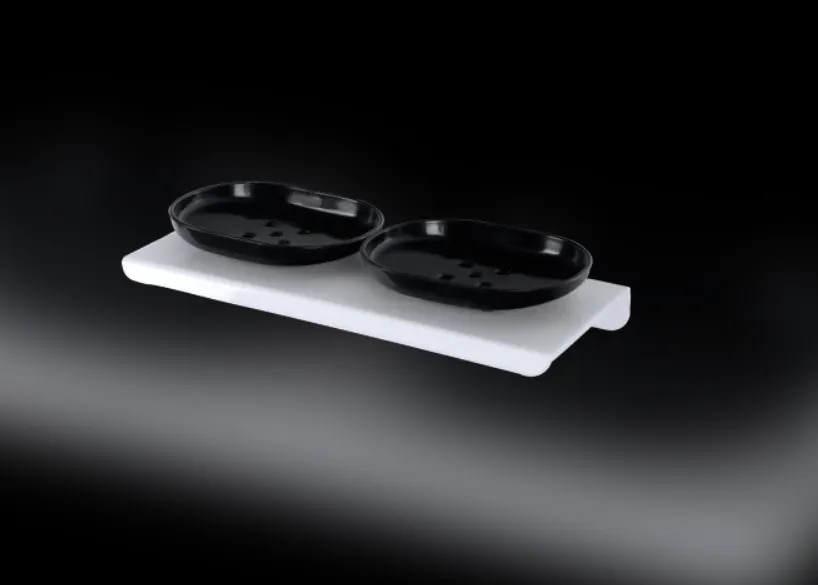 Acrylic Black Soap Dish image 1