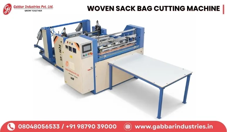 WOVEN SACK BAG CUTTING MACHINE image 1