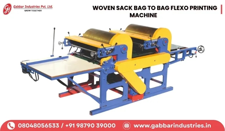 WOVEN SACK BAG TO BAG FLEXO PRINTING MACHINE image 1