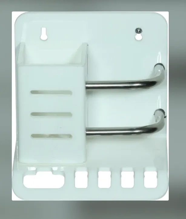 Acrylic 3 In 1 Toothbrush Holder image 1