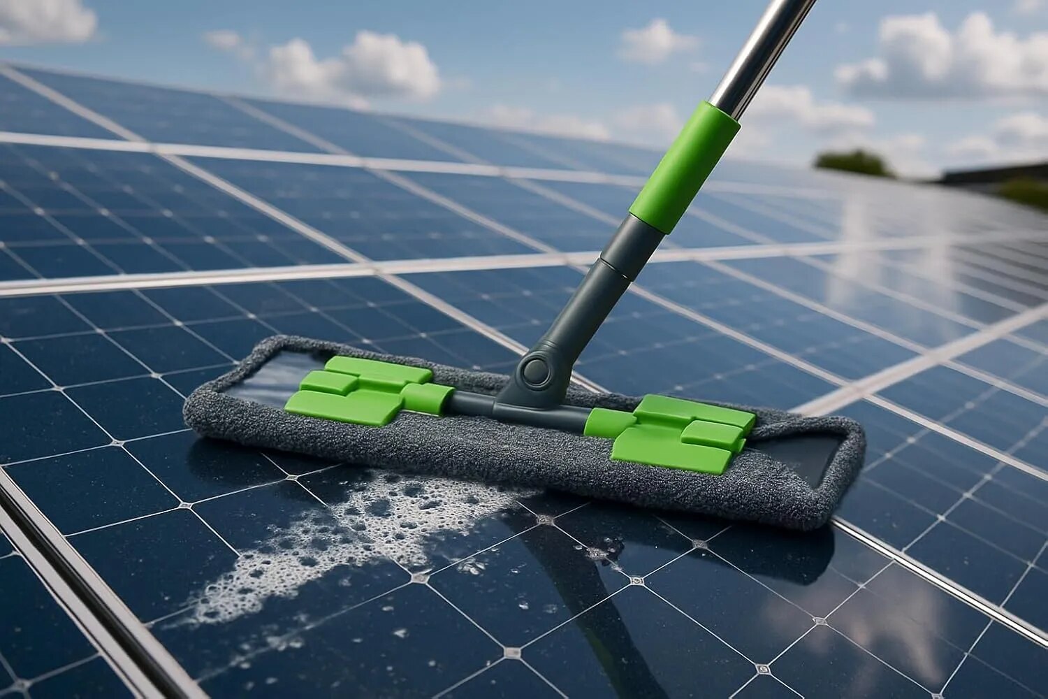 Solar Panel Cleaning Equipment Mop for Efficient Power Output image 1