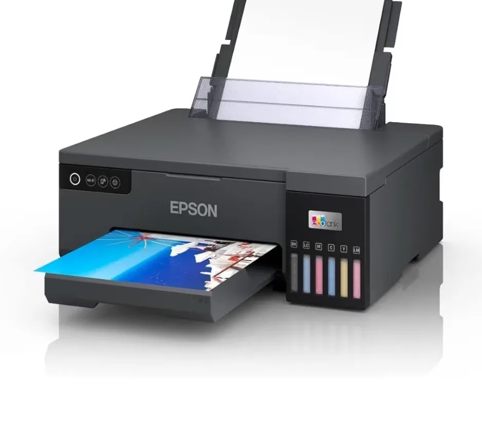 Epson EcoTank L8050 6-Color Ink Tank Photo Printer with Borderless A4 & Wi-Fi image 1