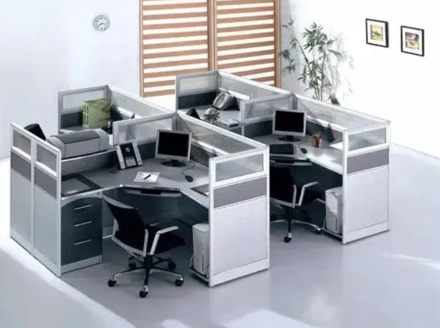 L Shape Office Cubicles image 1