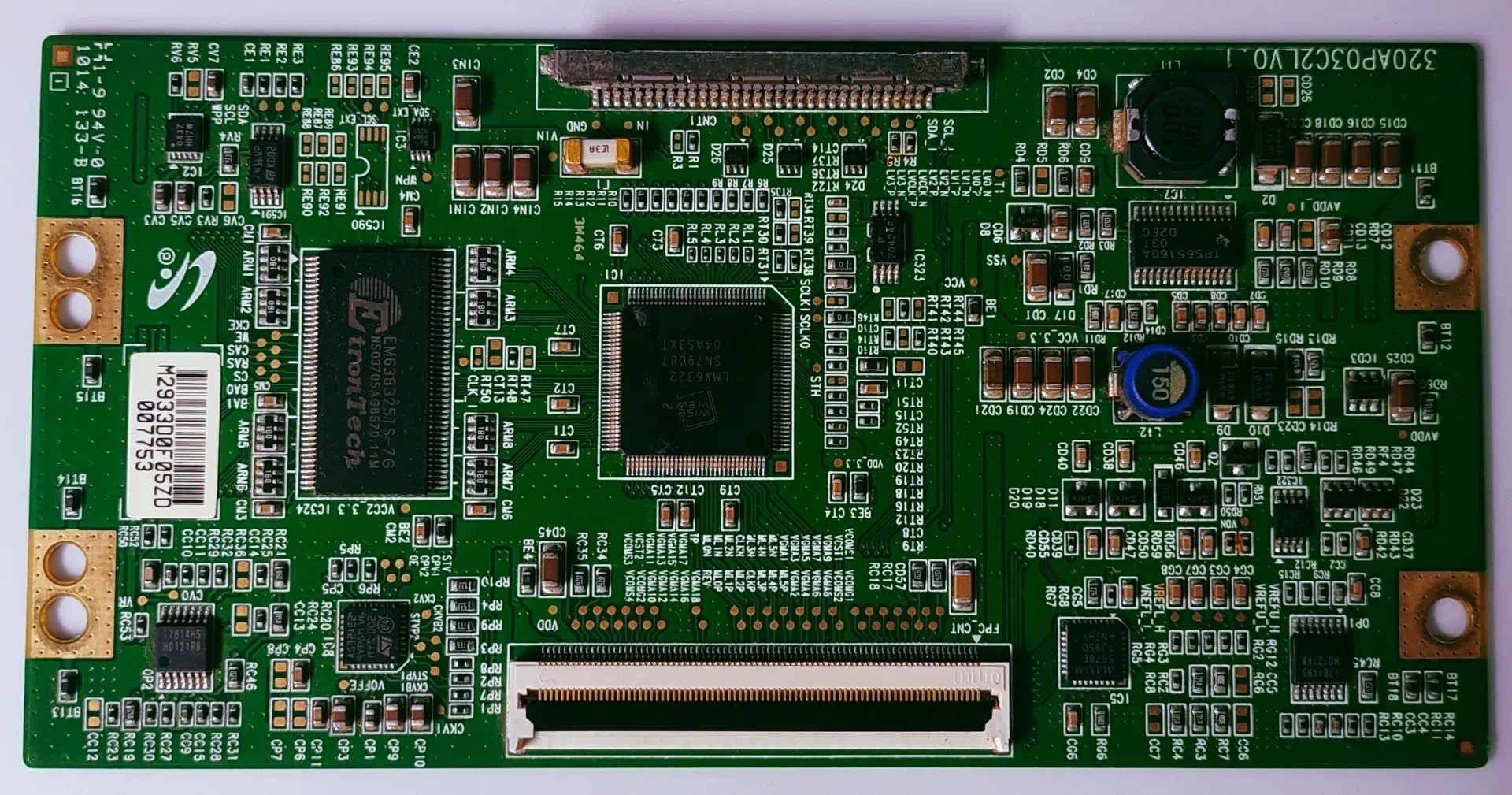ONIDA LCO32LXMSHLOOL LED TV FHD TCON PART NUMBER 320AP03C2LV0.1 image 1