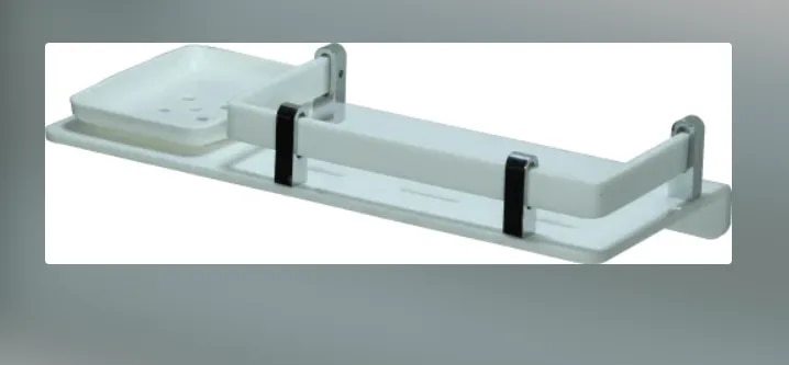 Acrylic Shelf With Soap Dish image 1