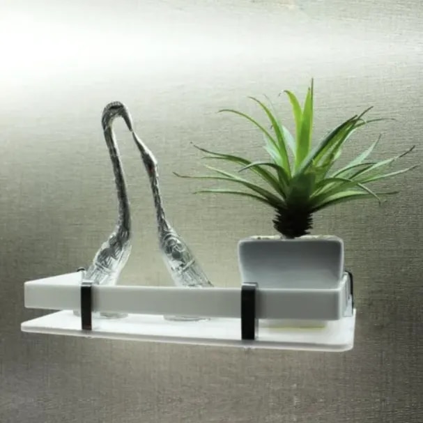 Wall Mounted Acrylic Shelf image 1