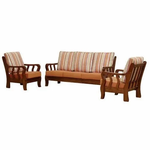 Modern Wooden Sofa Set image 1