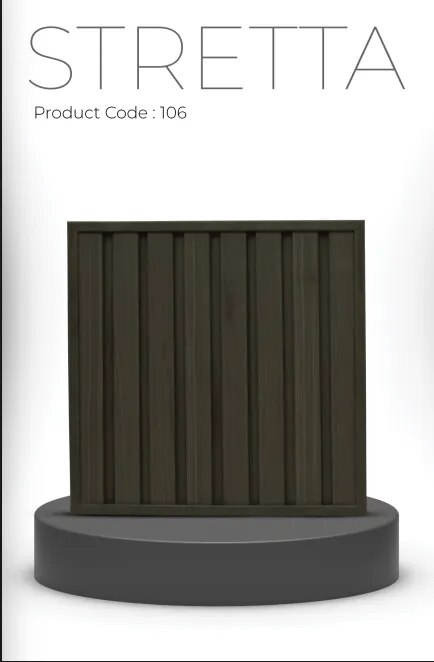 PARE STRETTA PANEL (DARK TEAK) - 12 Feet image 1