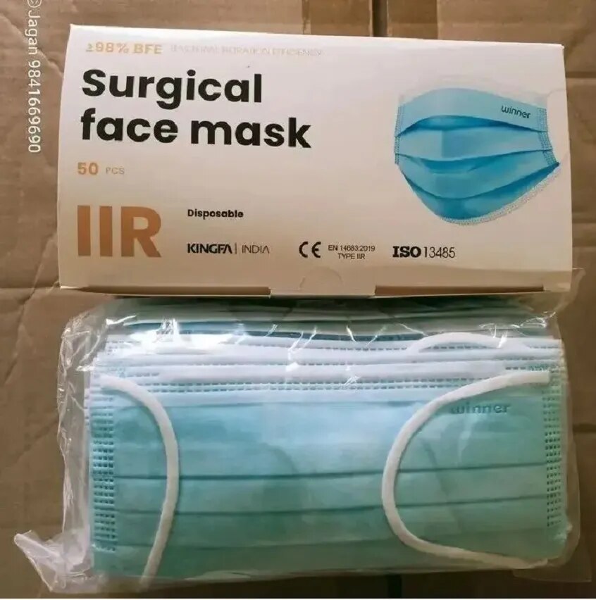 Kingfa 3 Ply Disposible Face Mask image 1
