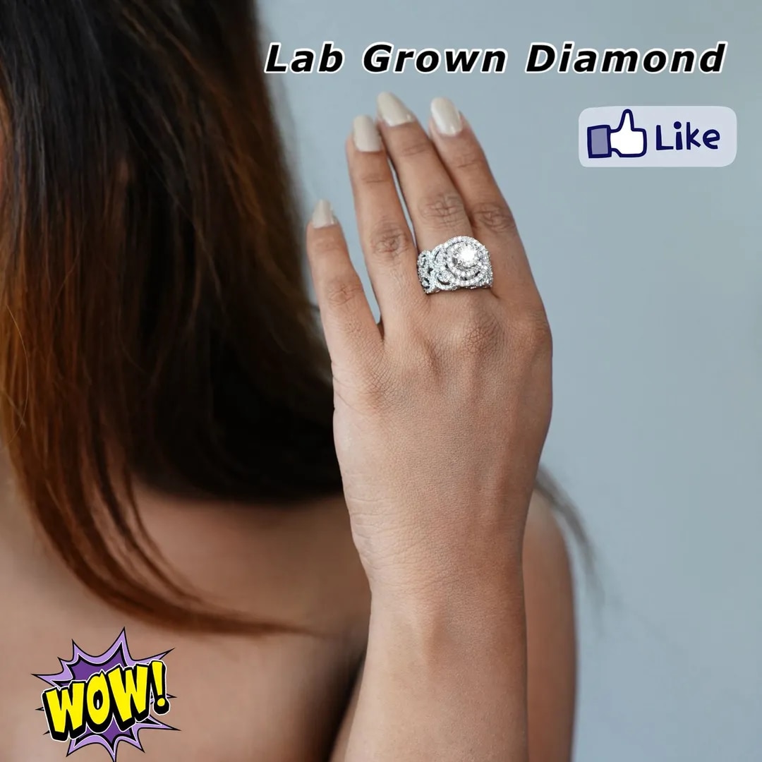 Lab Grown Diamond Earrings Delhi image 1