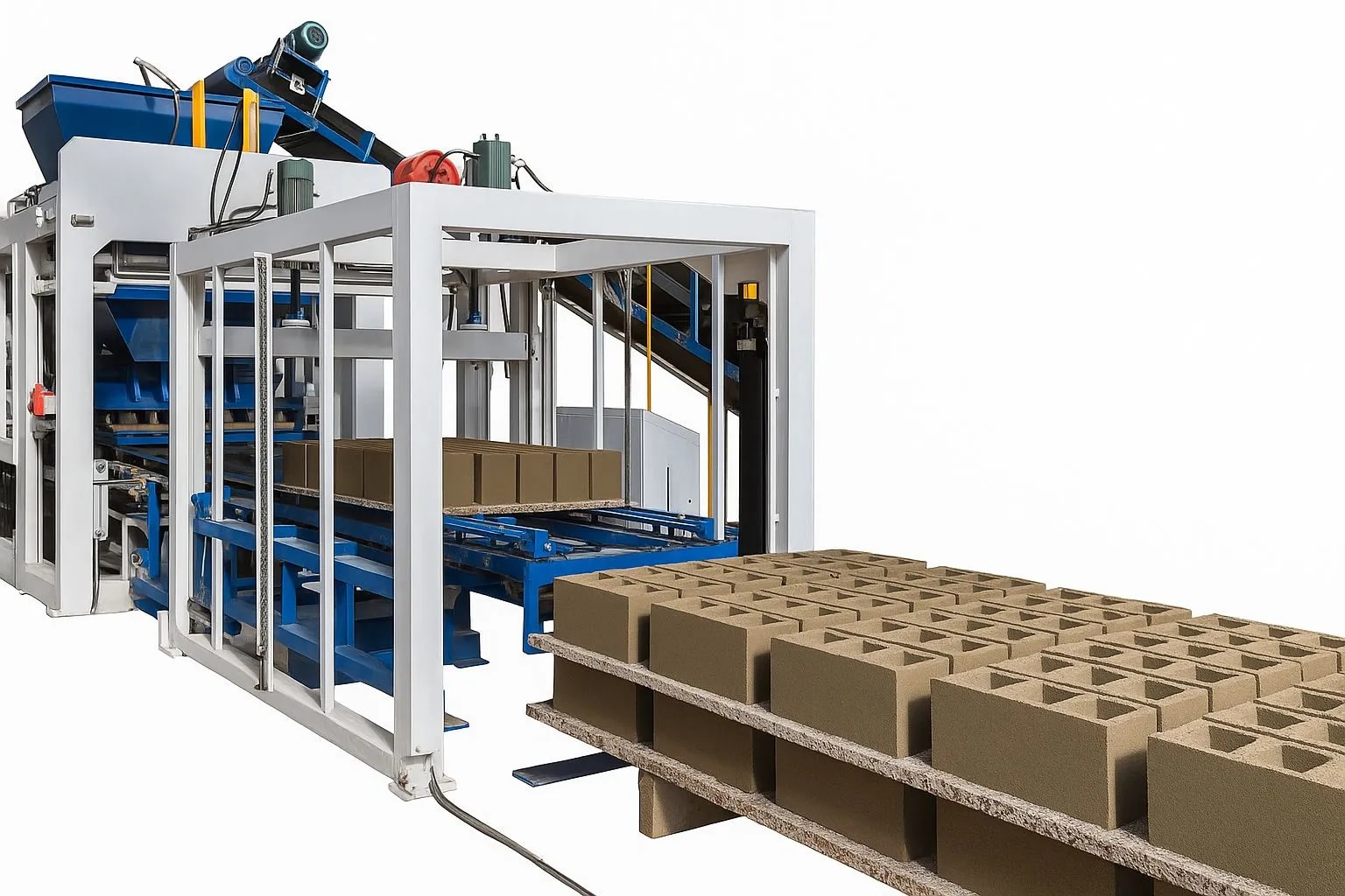 Fully automatic cement bricks making machine image 1