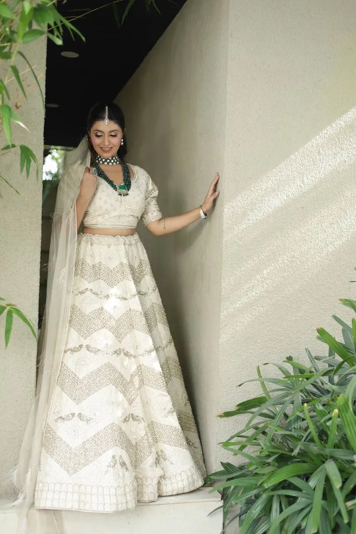 Ivory Bridal Lehenga image 1