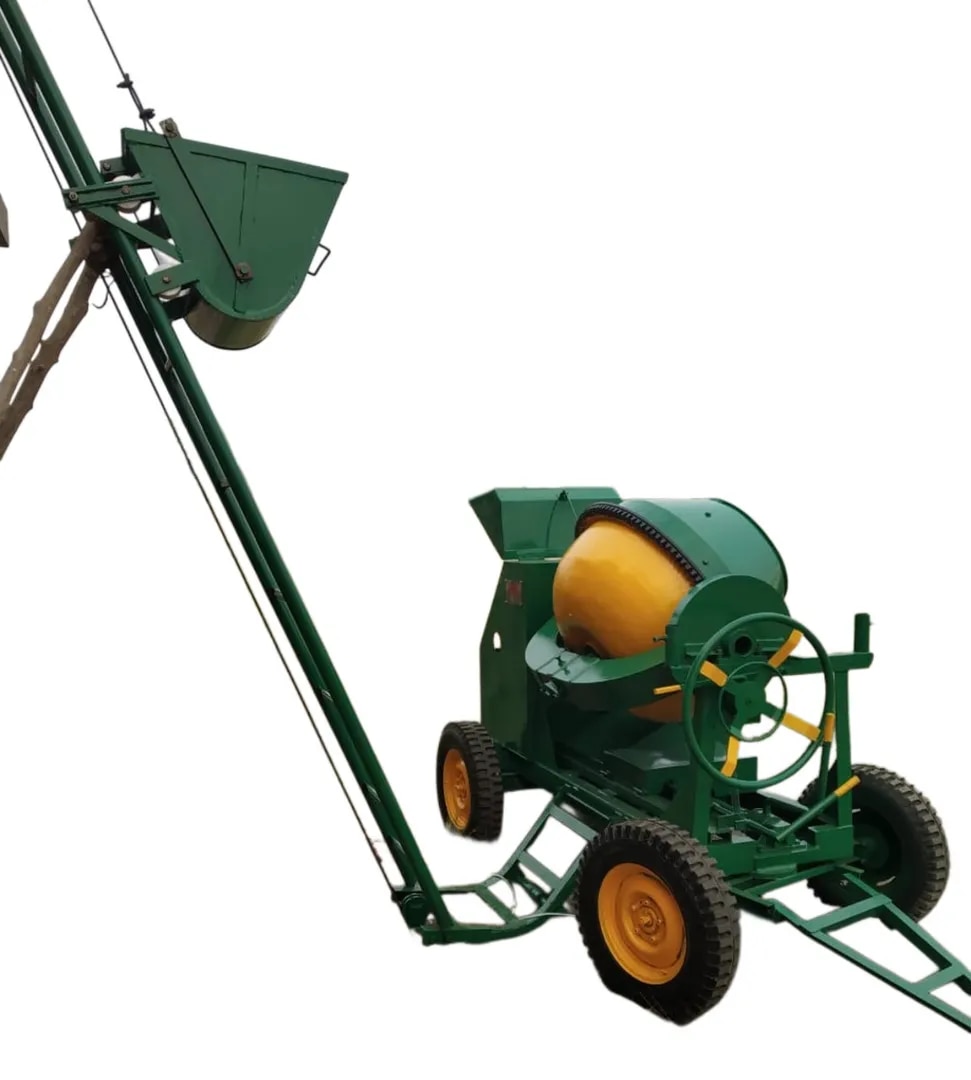 1 Bag Concrete Mixer Machine With Attached Ladder Lift image 1