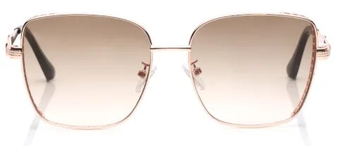 Tees By Fastrack Brown and Pink Geometric Sunglasses - Unisex image 1