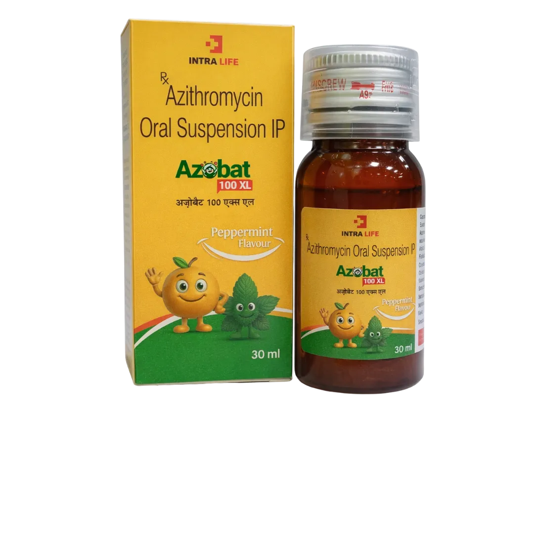Azithromycin 100mg/5ml | AZOBAT-100 XL SUSP image 1